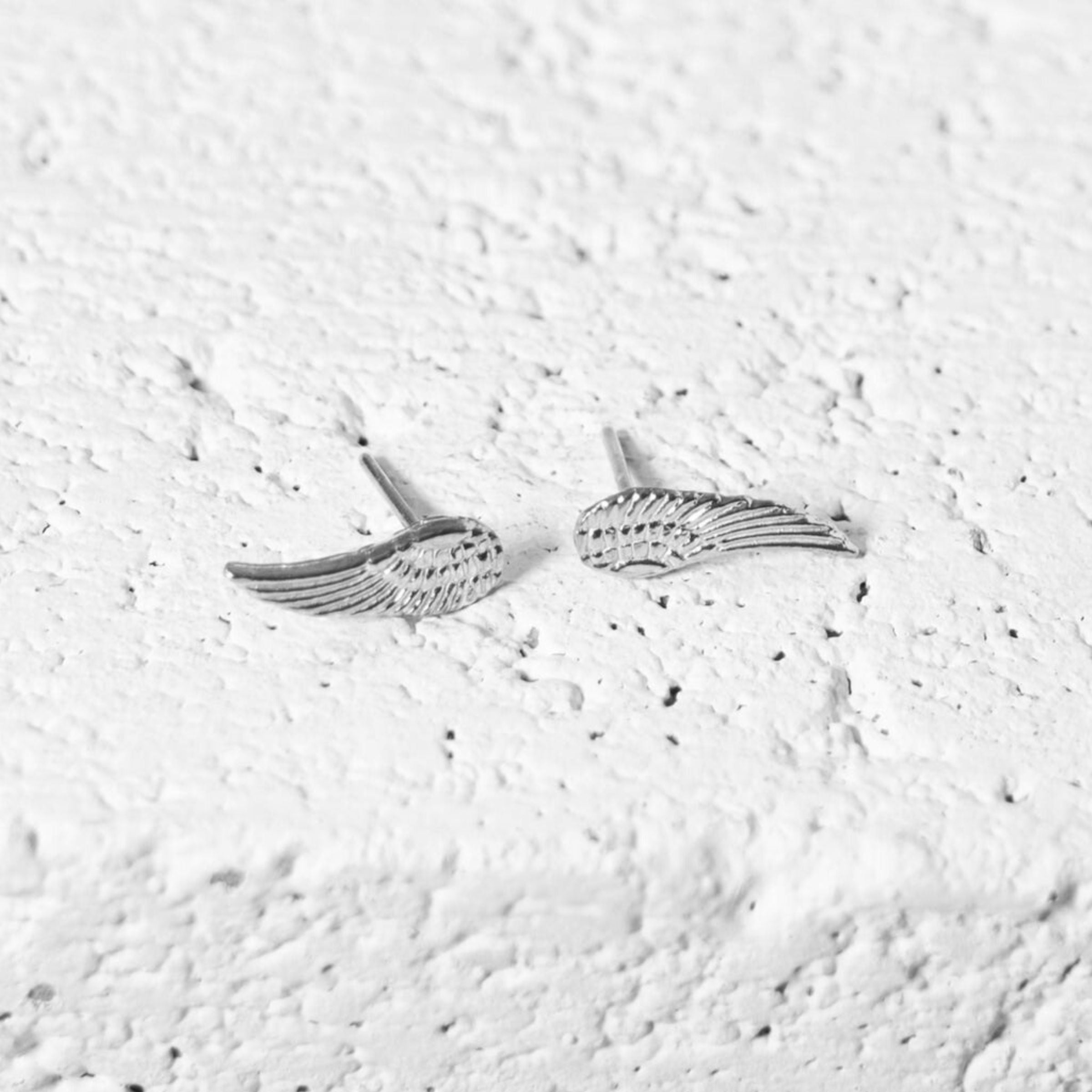 Angel Wing Stud Earrings